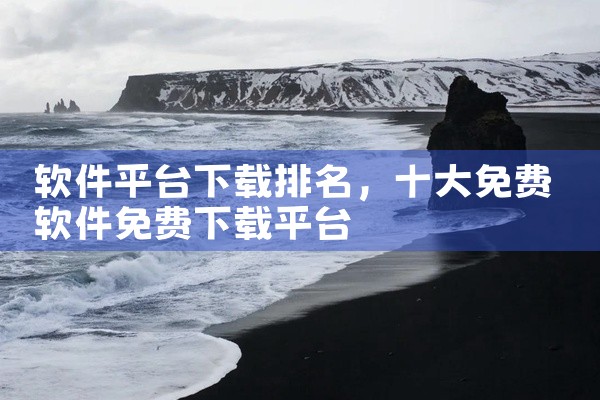 软件平台下载排名