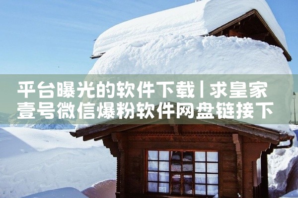 平台曝光的软件下载