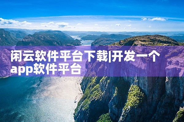 闲云软件平台下载